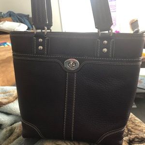 Authentic leather Coach purse and wallet